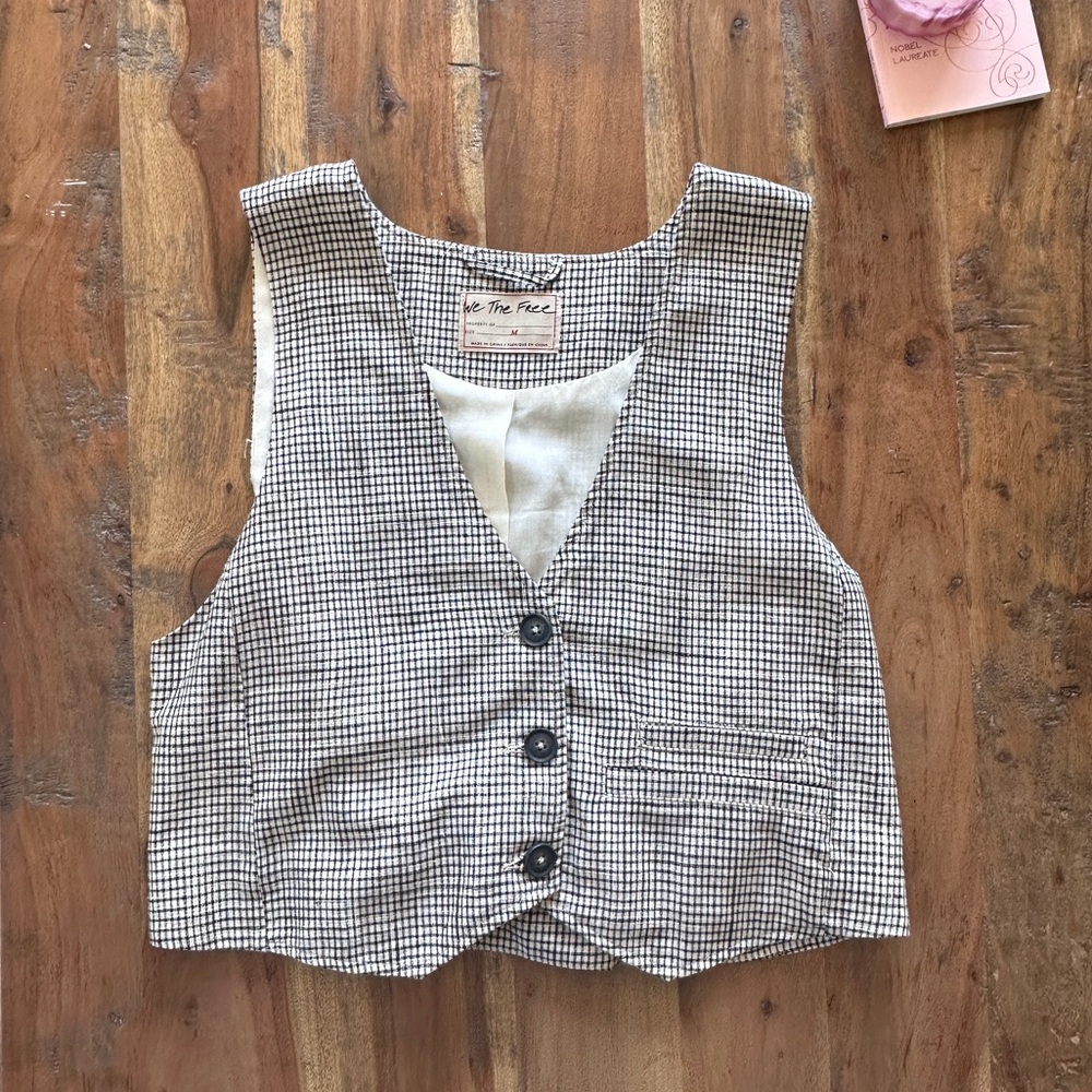 We the Free linen blend vest